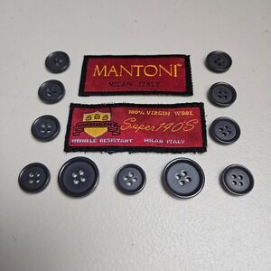 Mantoni Button Replacement Set of 11 For Blazer Sport Coat Suit Jacket Crafting